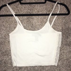 White crop top